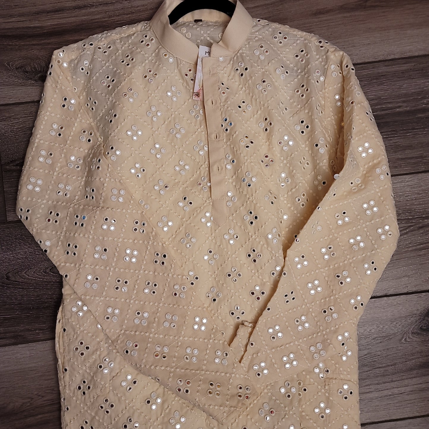 Foil Mirror Work Kurta Pajama Set