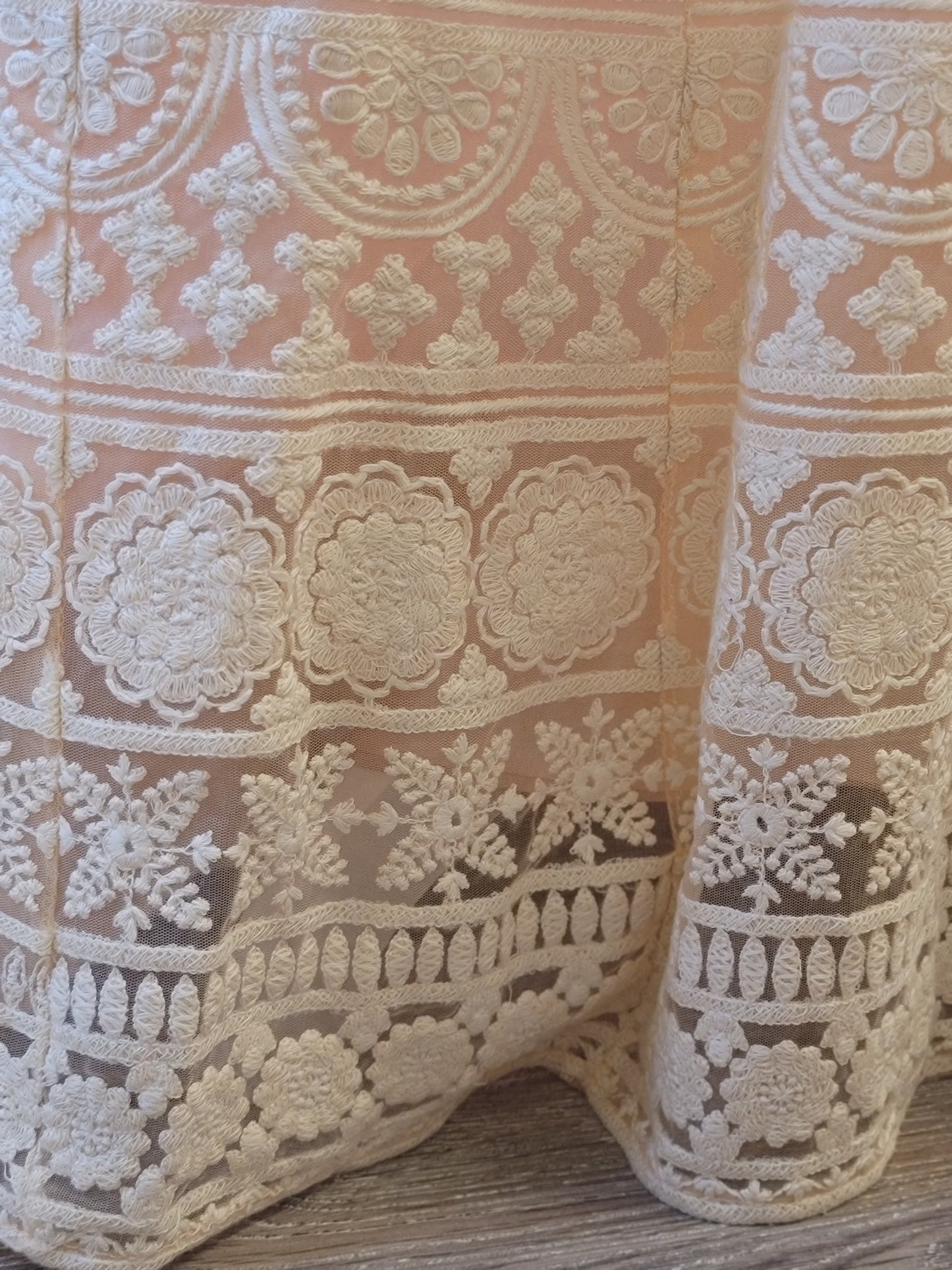 Lucknowi Work Lehenga with Collared Blouse