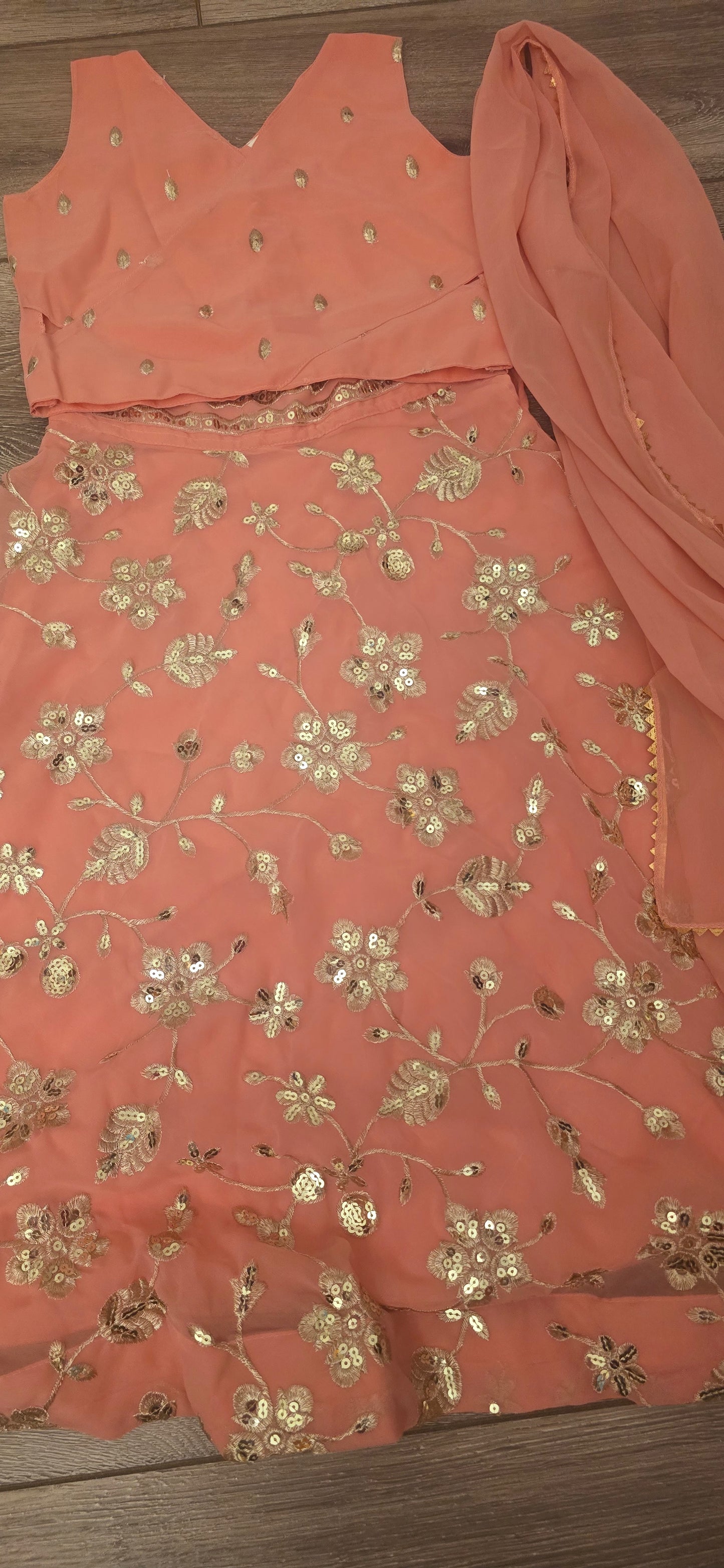 Light Pink Girls Lehenga