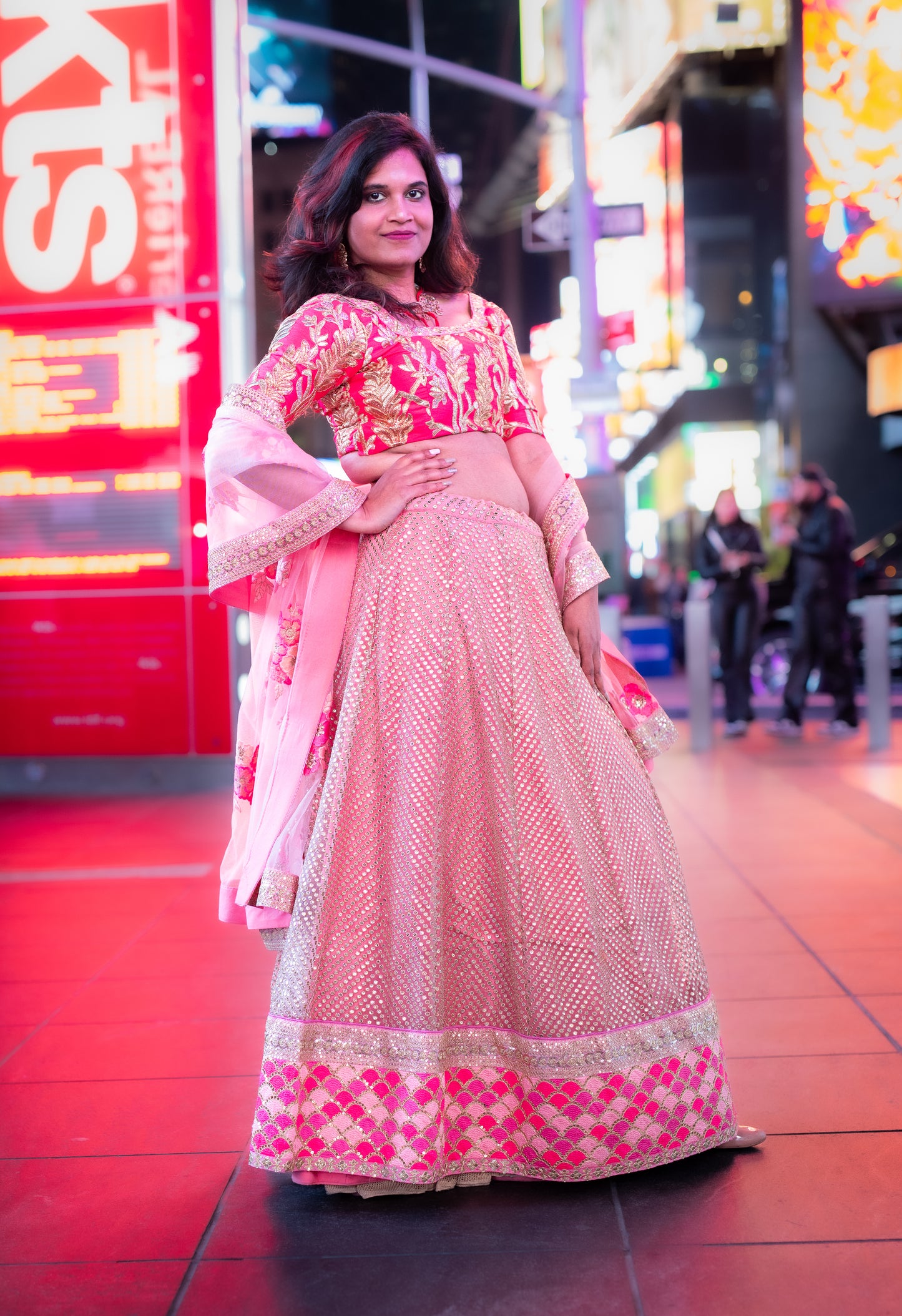 Pink PartyWear/Bridal Lehenga