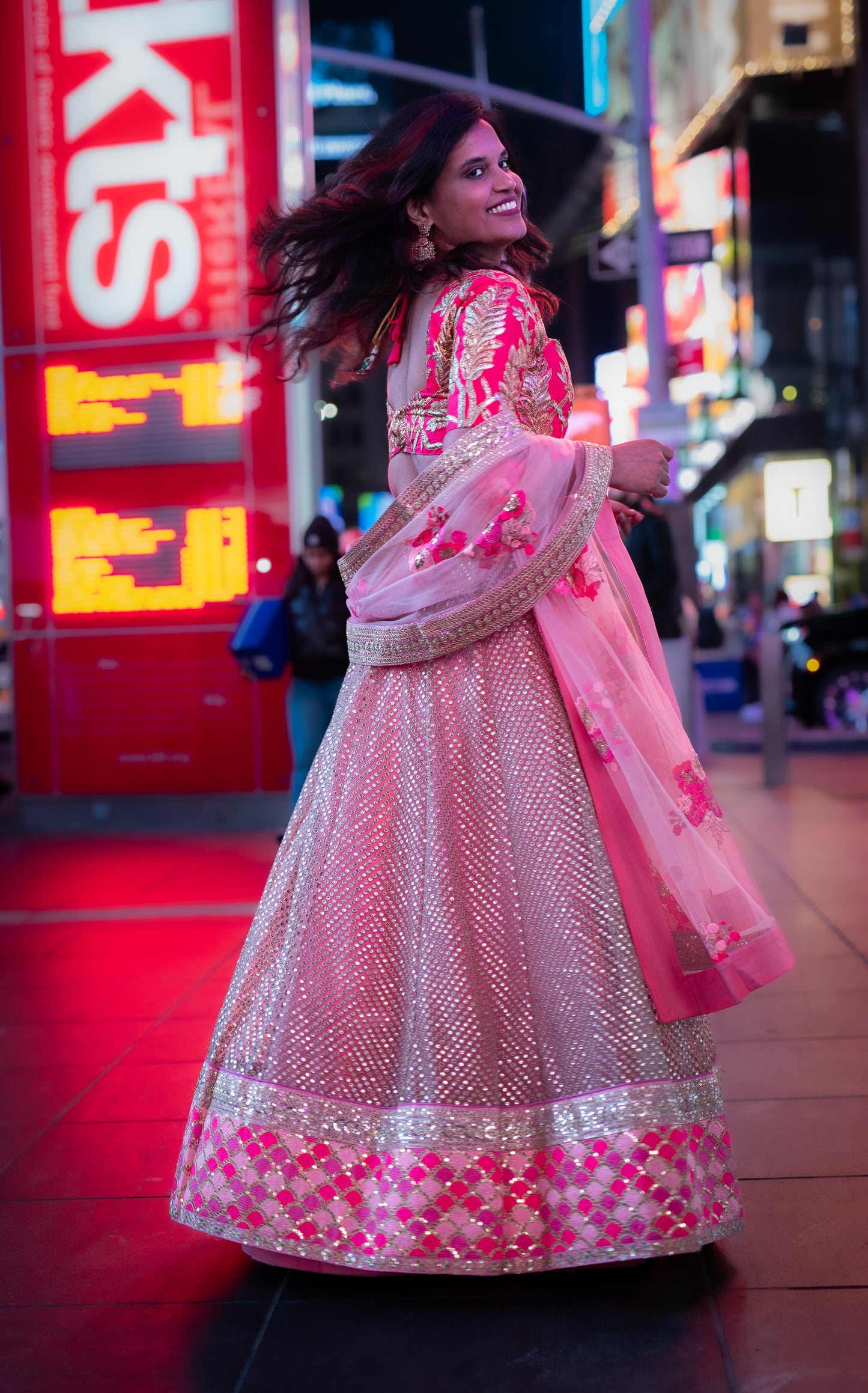 Pink PartyWear/Bridal Lehenga