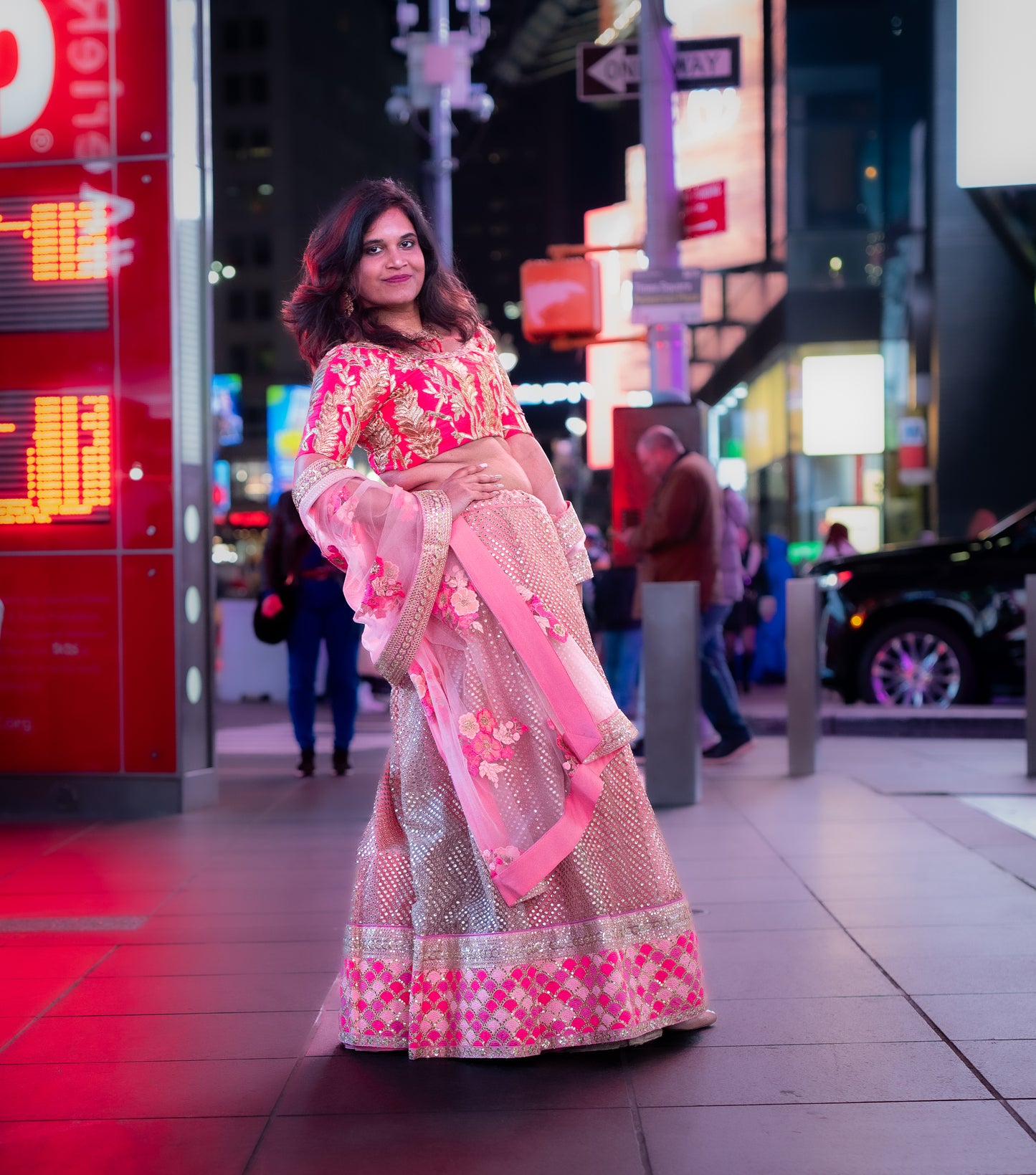 Pink PartyWear/Bridal Lehenga