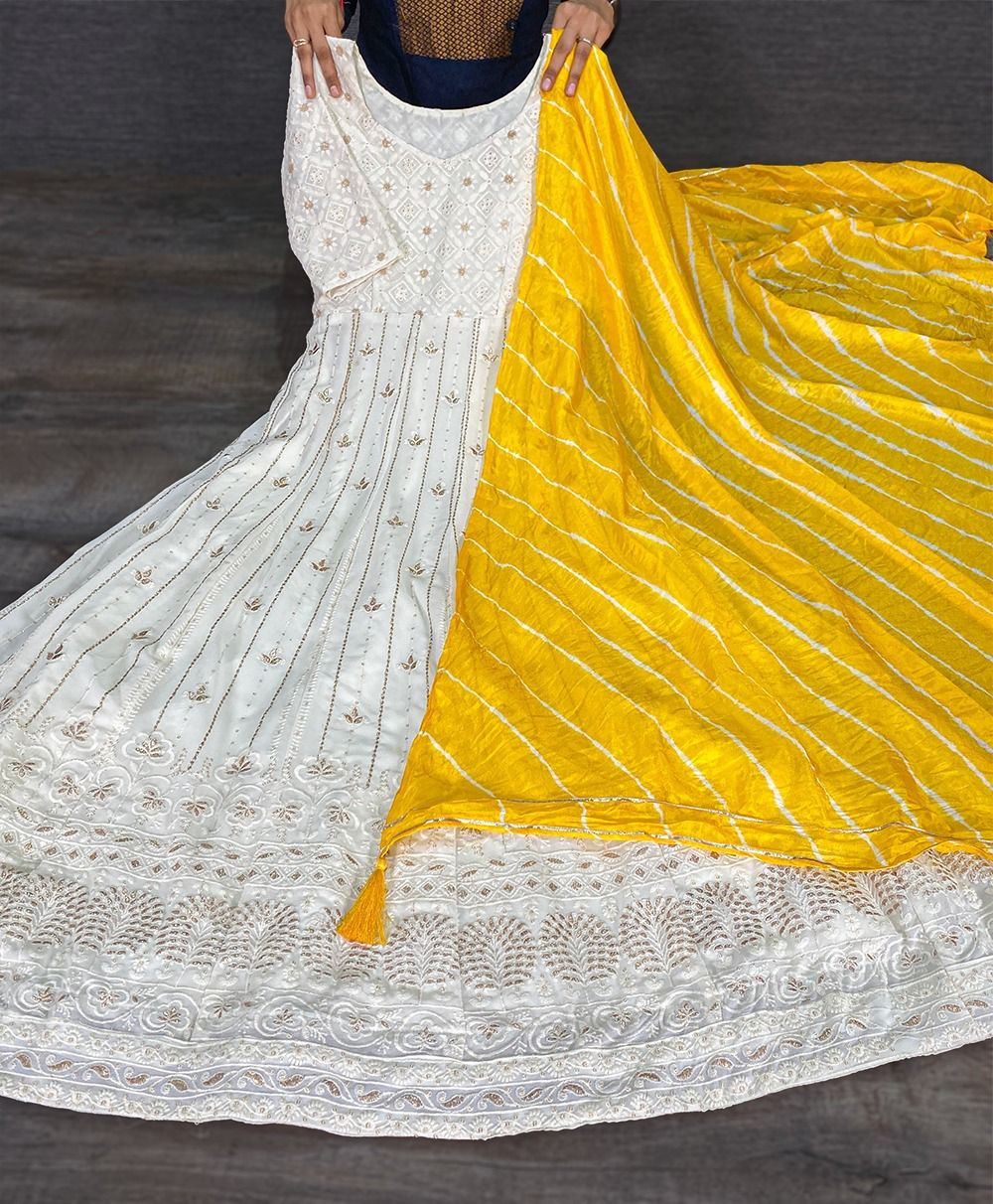 (Preorder) Lucknowi Chikankari Gown