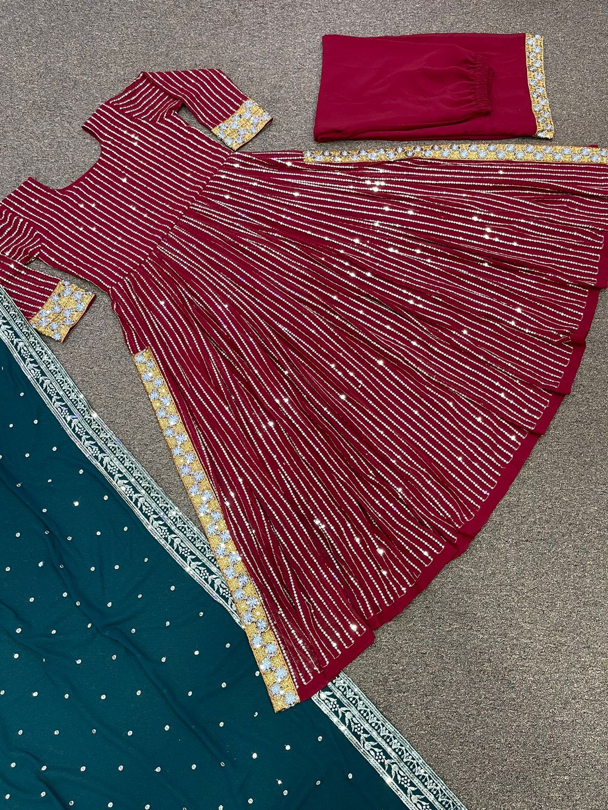 Nayra Cut Long Kurti with Plazzo