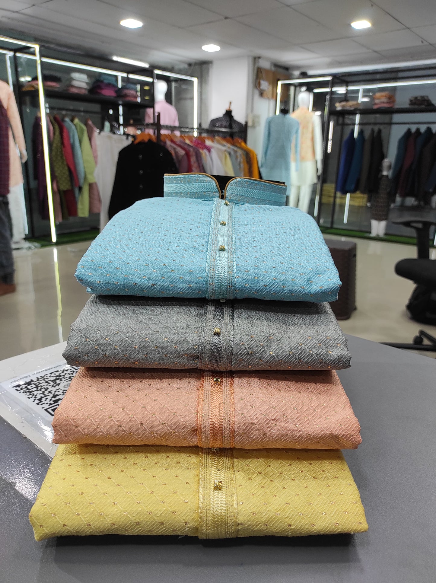 Jecquard Weaving Kurta Pajama