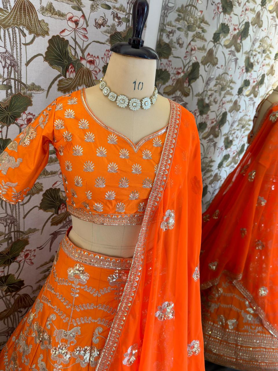 Orange Lehenga