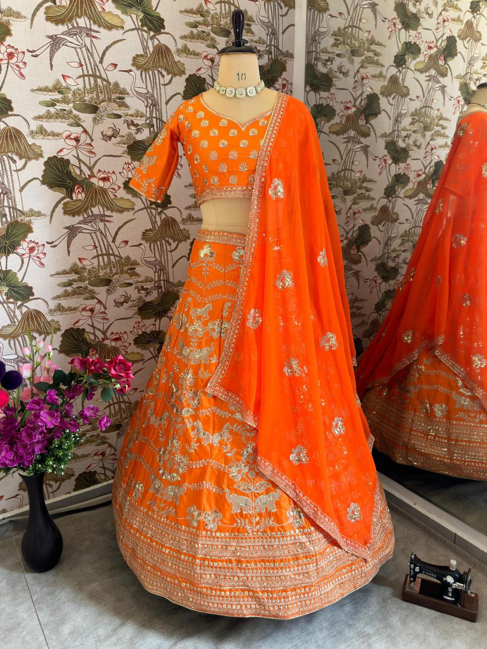 Orange Lehenga