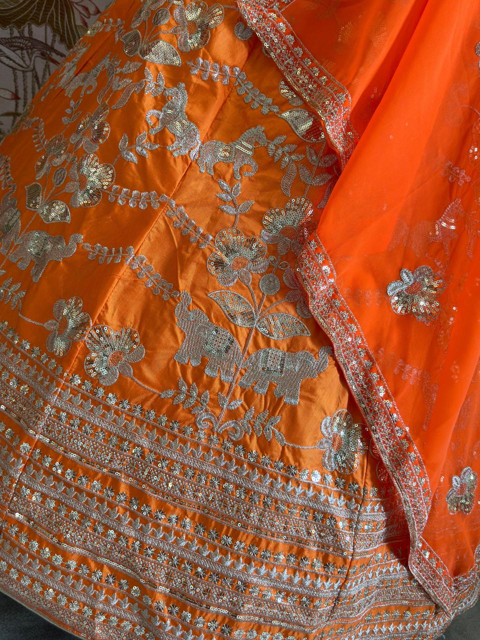 Orange Lehenga