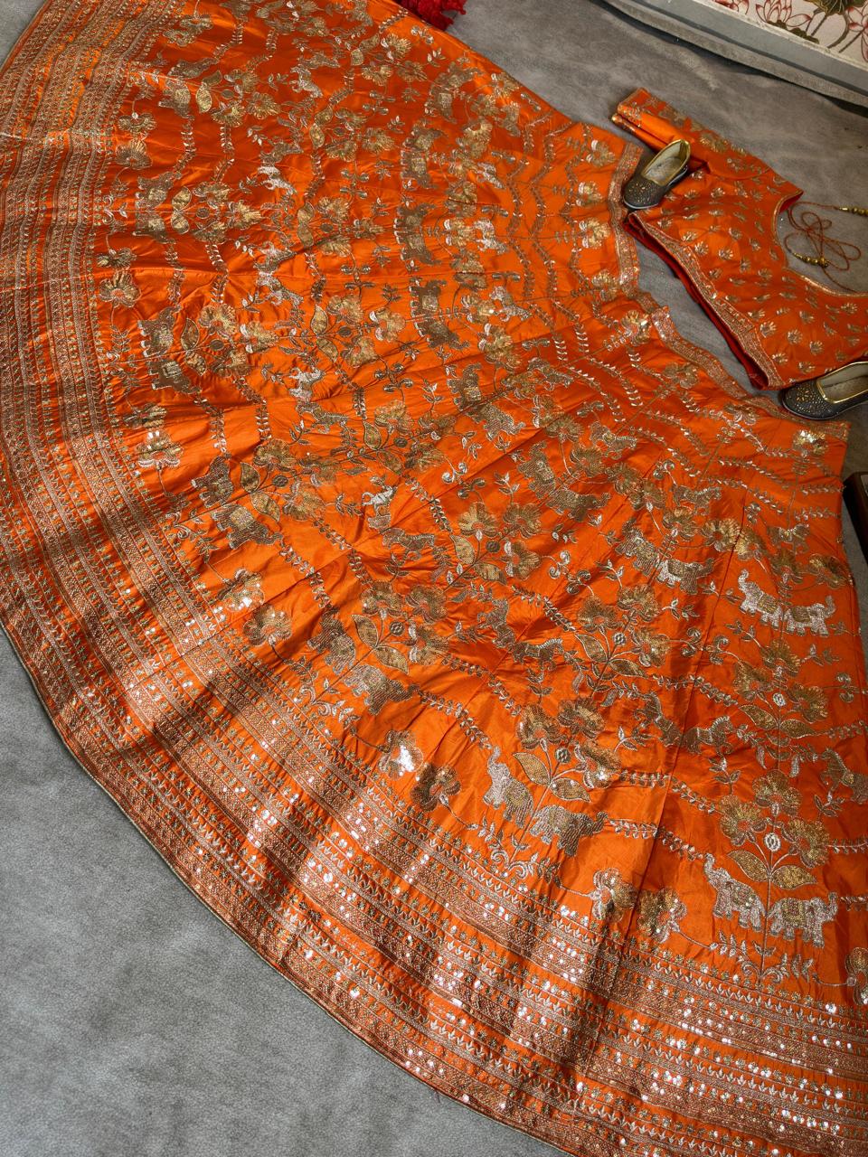 Orange Lehenga