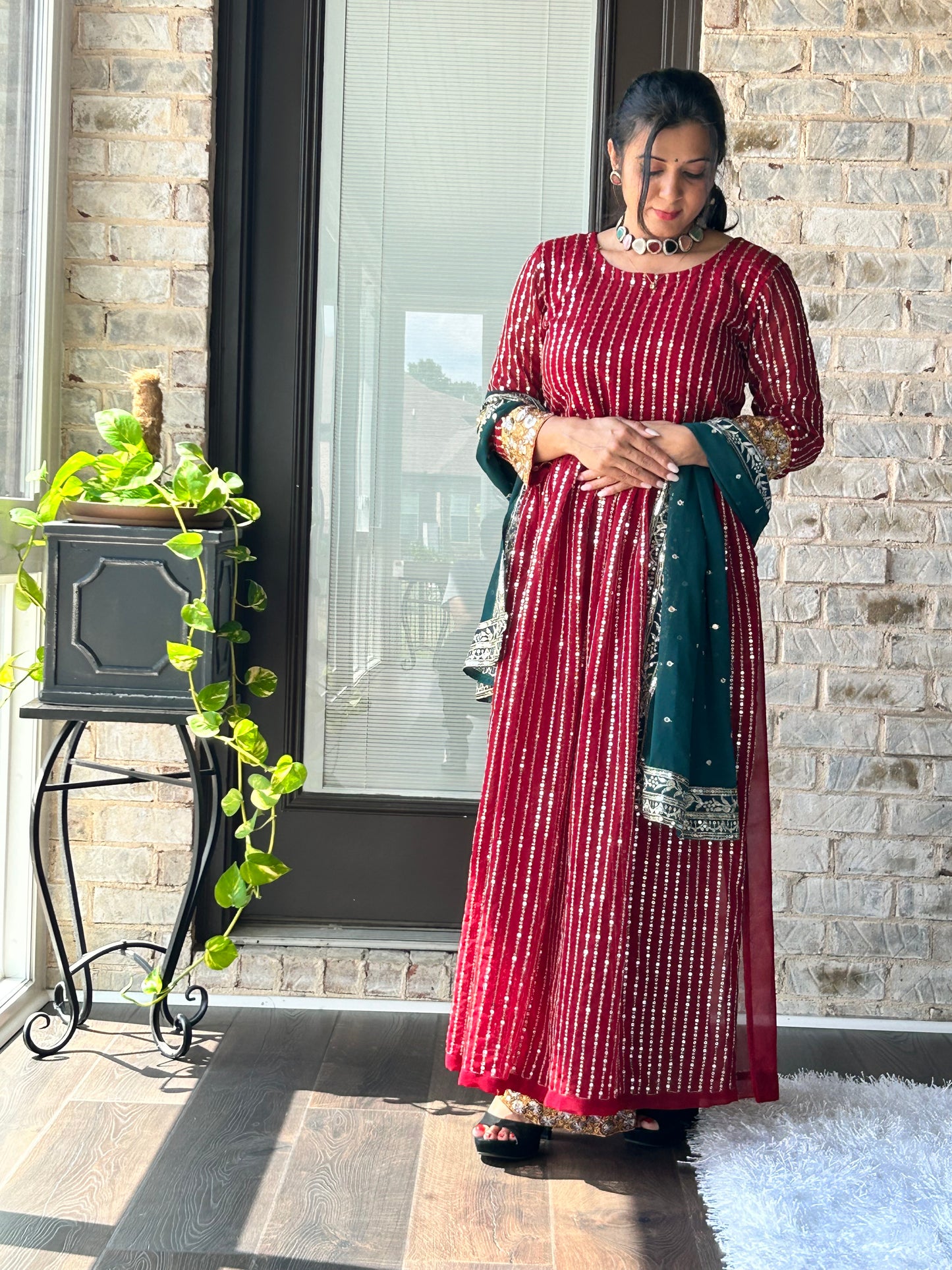 Nayra Cut Long Kurti with Plazzo