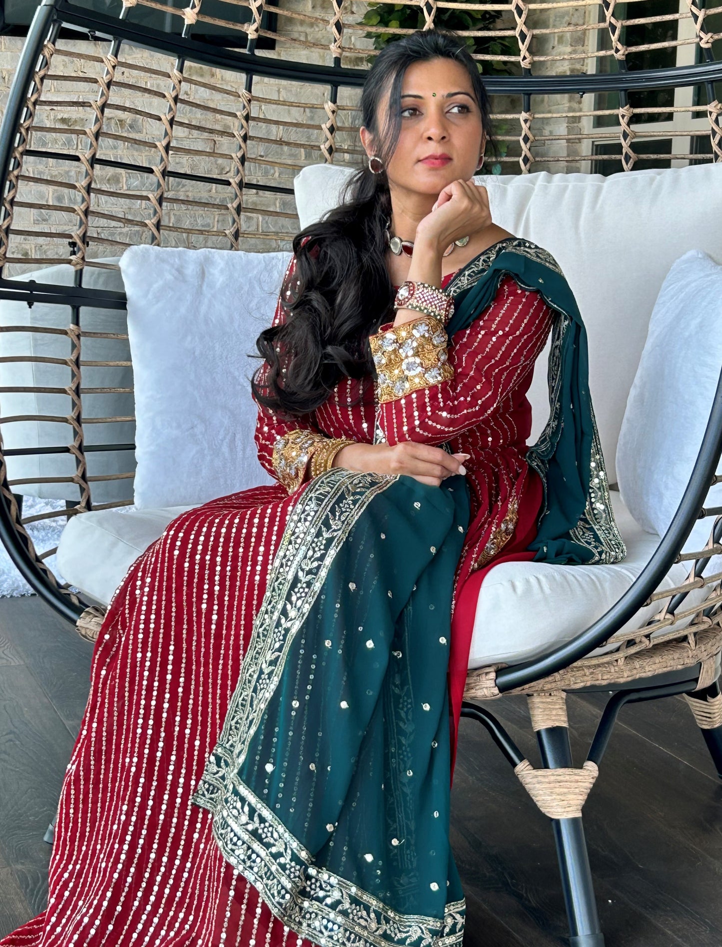 Nayra Cut Long Kurti with Plazzo