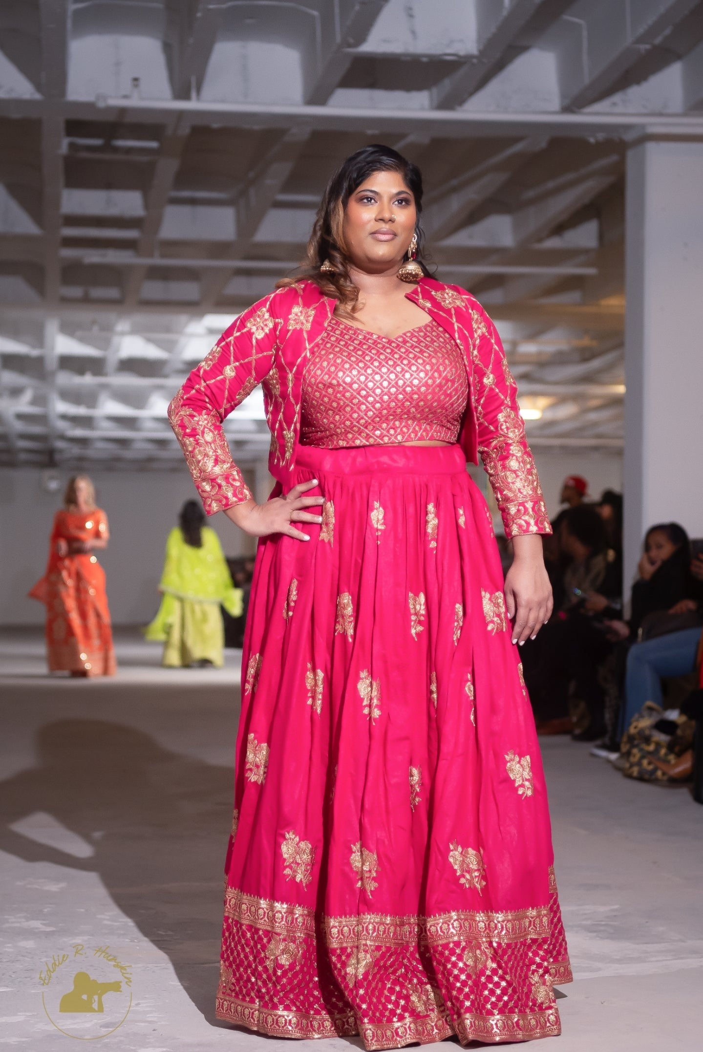 Rani Pink Lehenga with Jacket