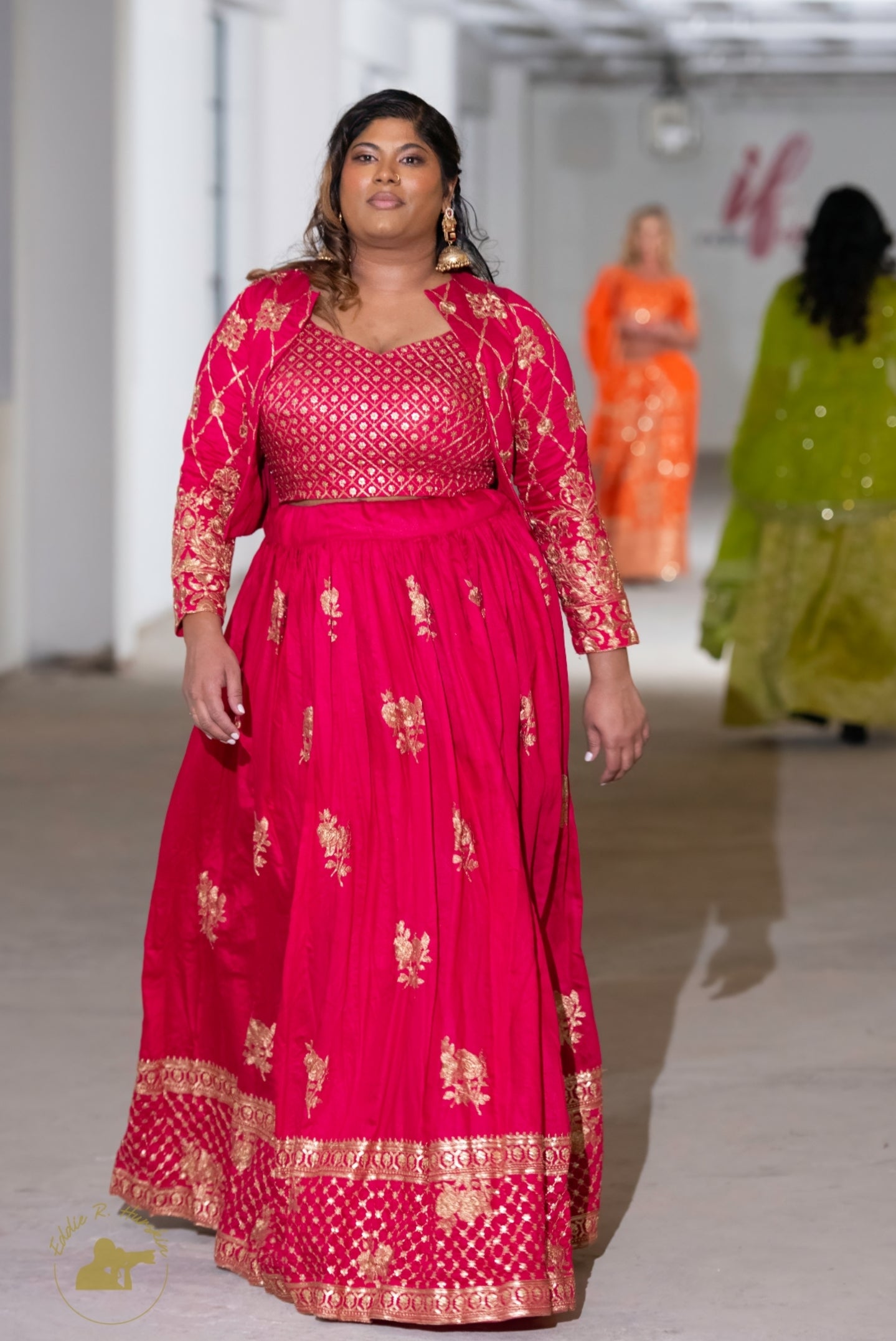 Rani Pink Lehenga with Jacket