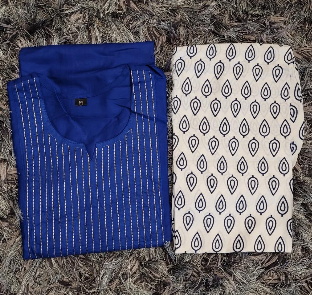 Rayon Kurti with Plazzo Pants