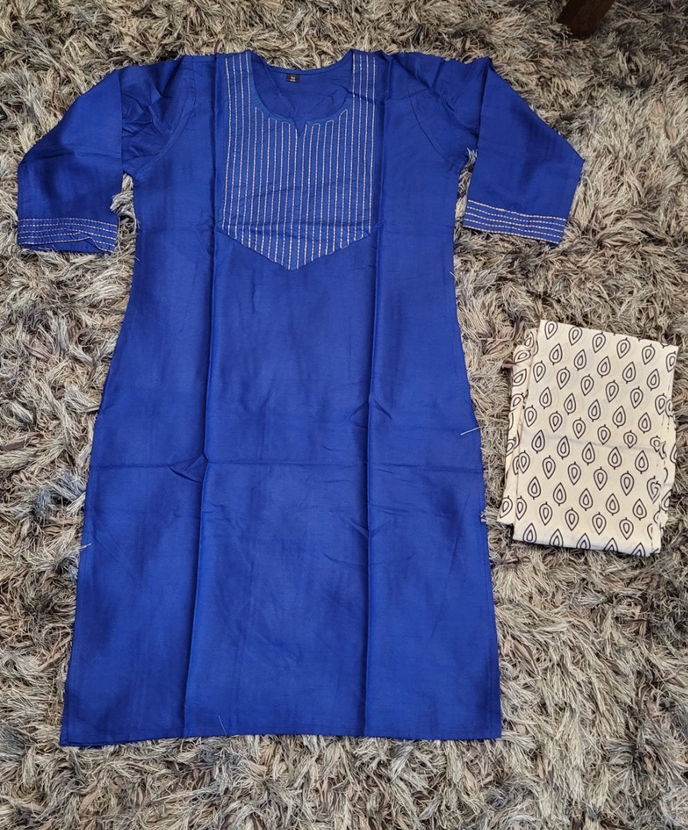 Rayon Kurti with Plazzo Pants