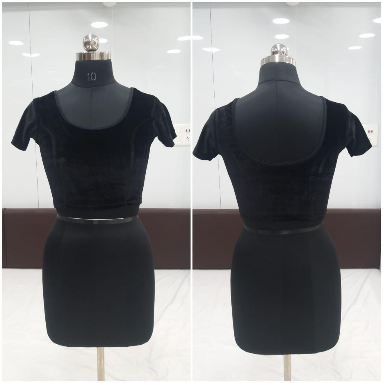 Ready to Wear Velvet Stretchable Blouse
