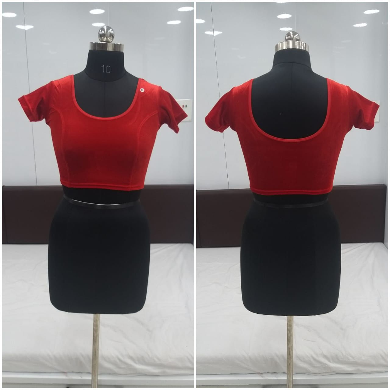 Ready to Wear Velvet Stretchable Blouse