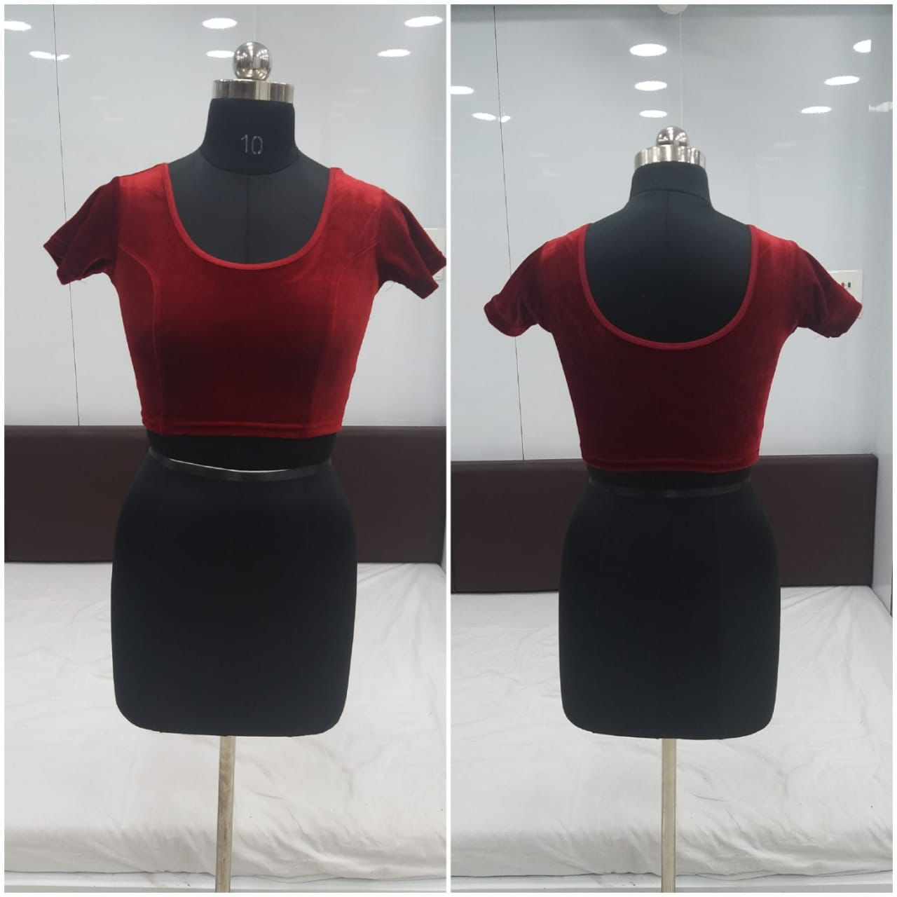 Ready to Wear Velvet Stretchable Blouse