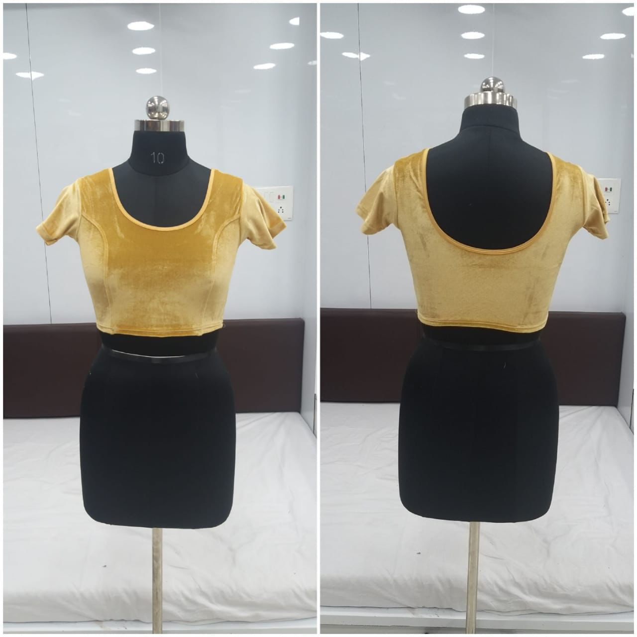 Ready to Wear Velvet Stretchable Blouse