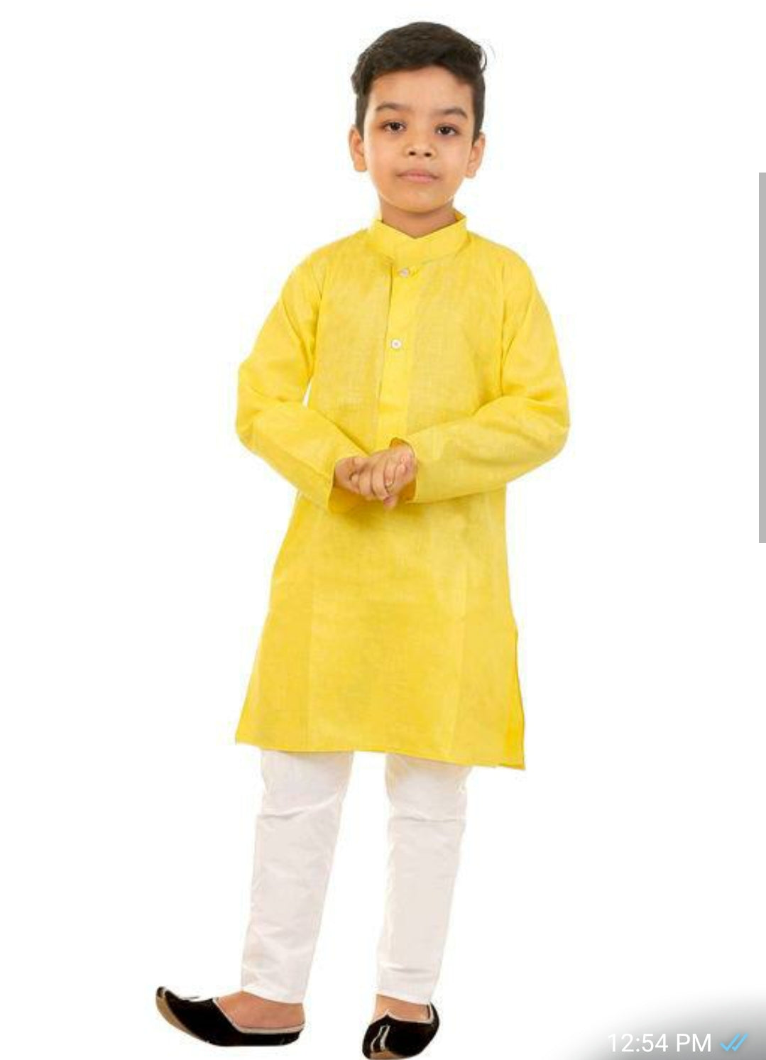 Yellow Boys Kurta Pajamas