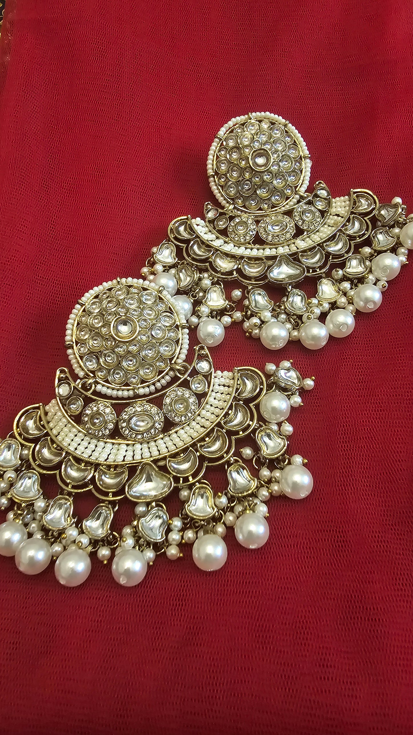 White Dangle Earrings