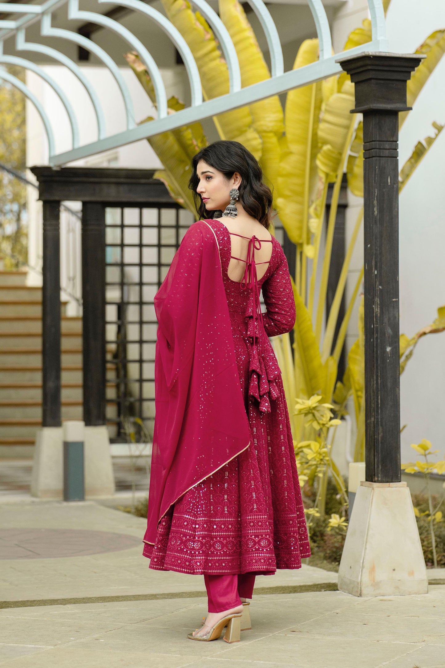 Maroon Anarkali Suit