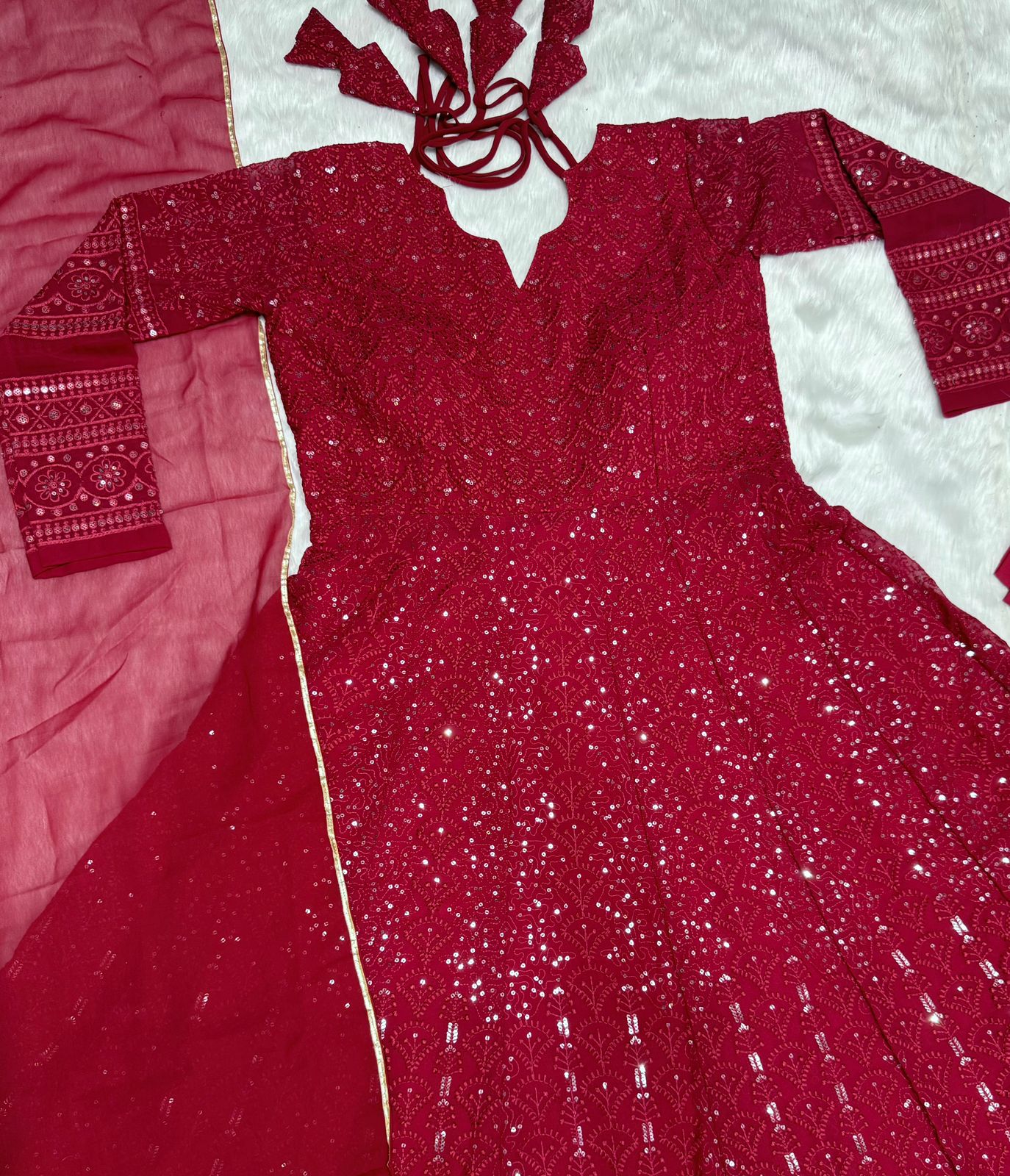 Maroon Anarkali Suit