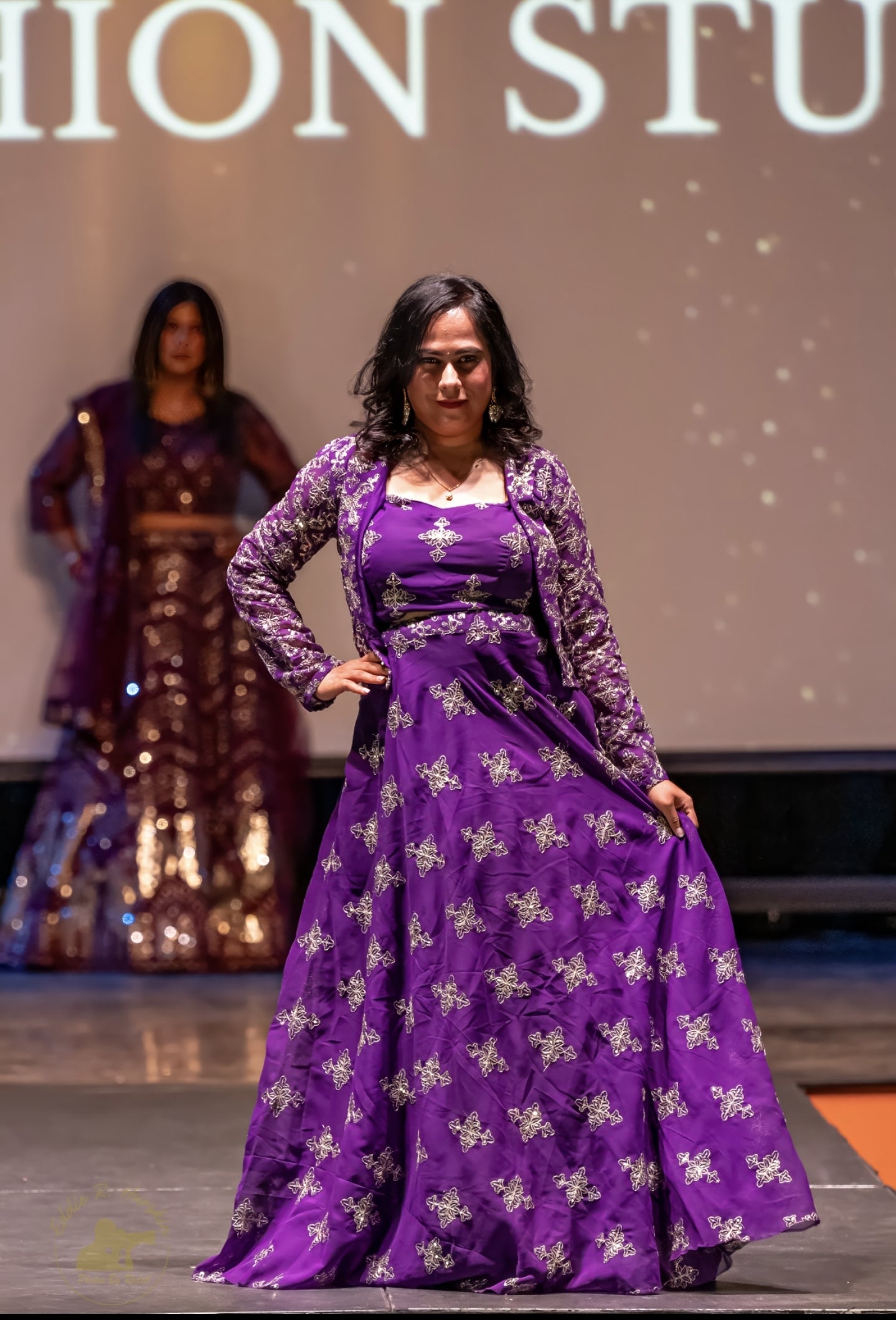 Purple Lehenga with Jacket / Koti