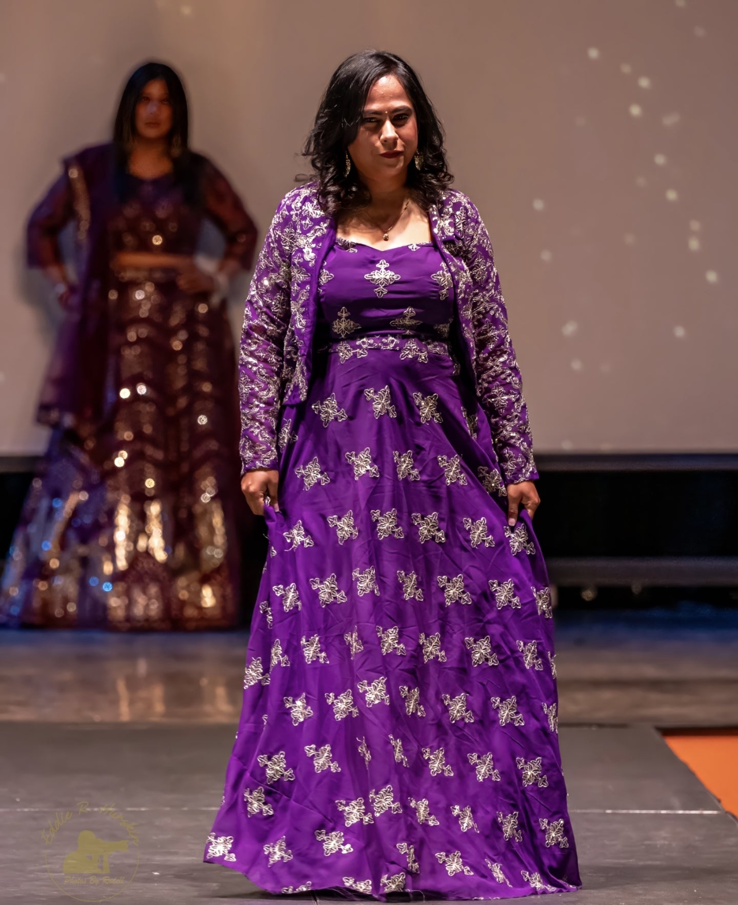 Purple Lehenga with Jacket / Koti