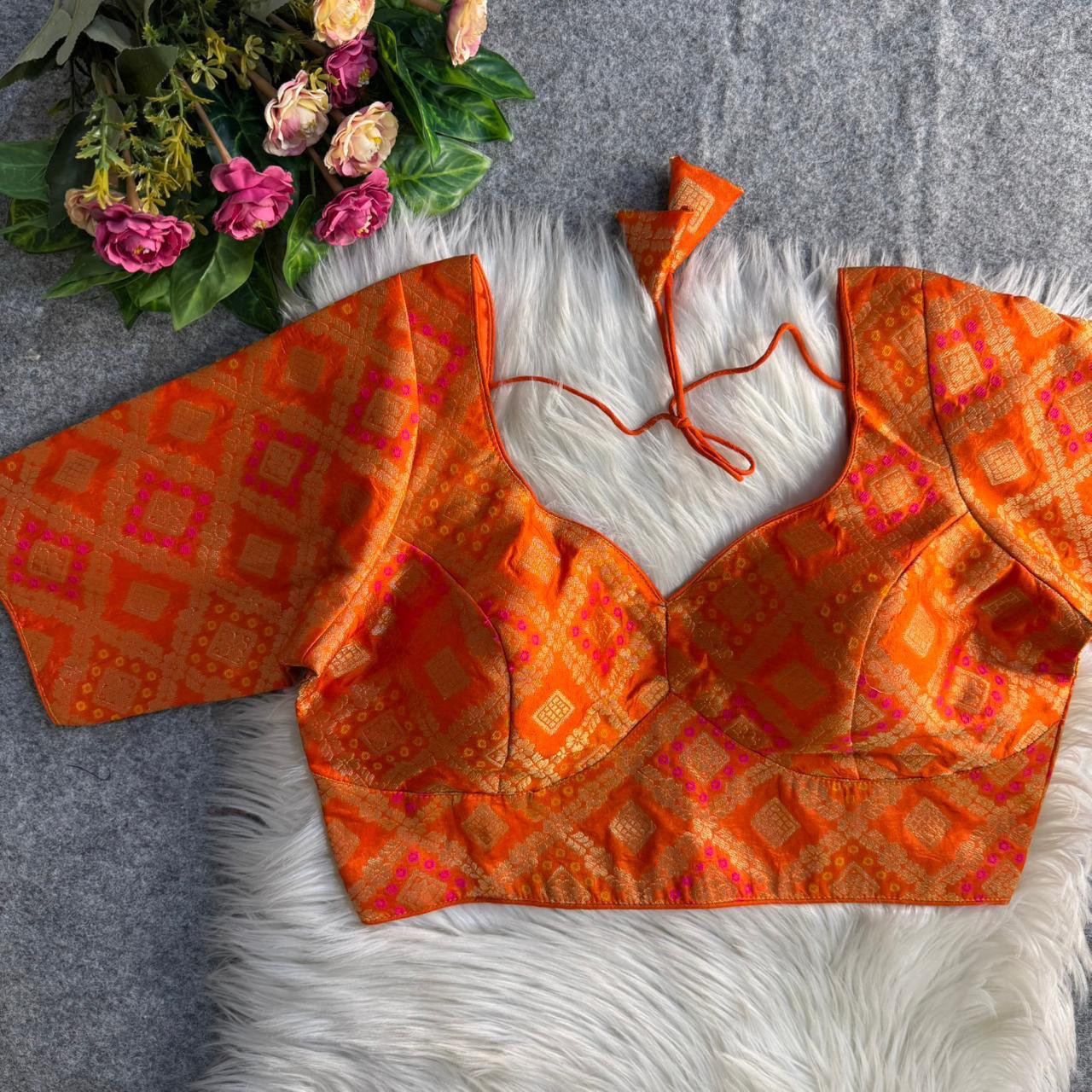 SABYASACHI-STYLE PATODA BANARASI BLOUSE