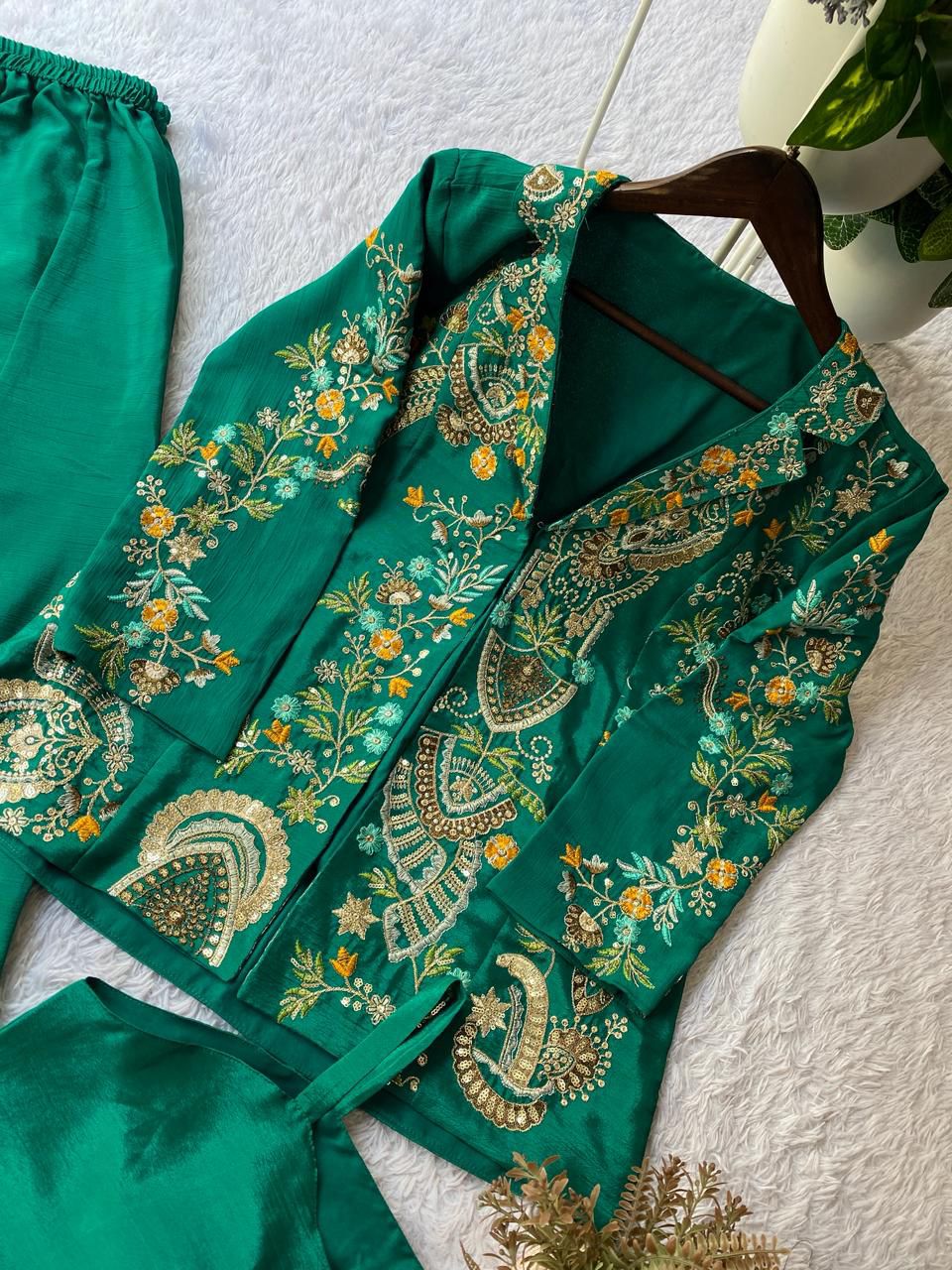 Chinon 3 piece Palazzo Set with Jacket