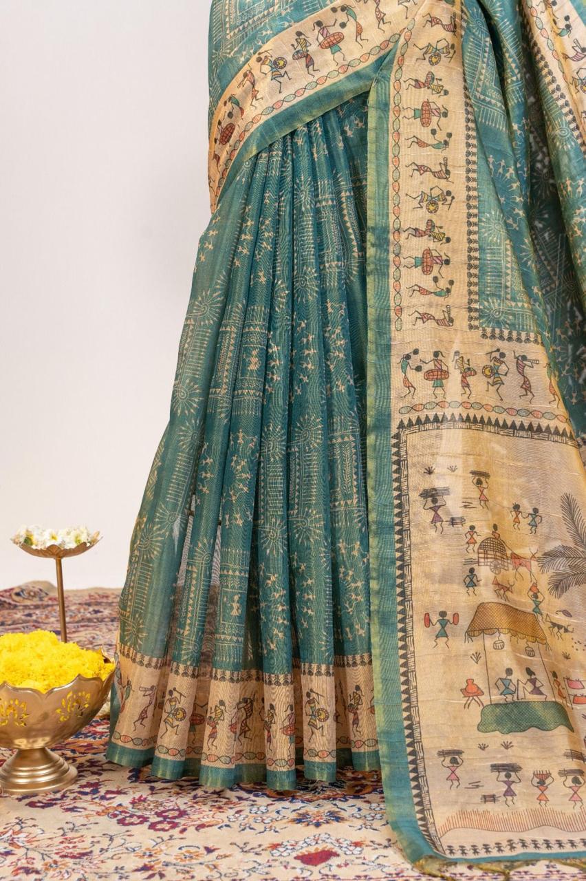 Pure Tissue Tussar Silk Saree