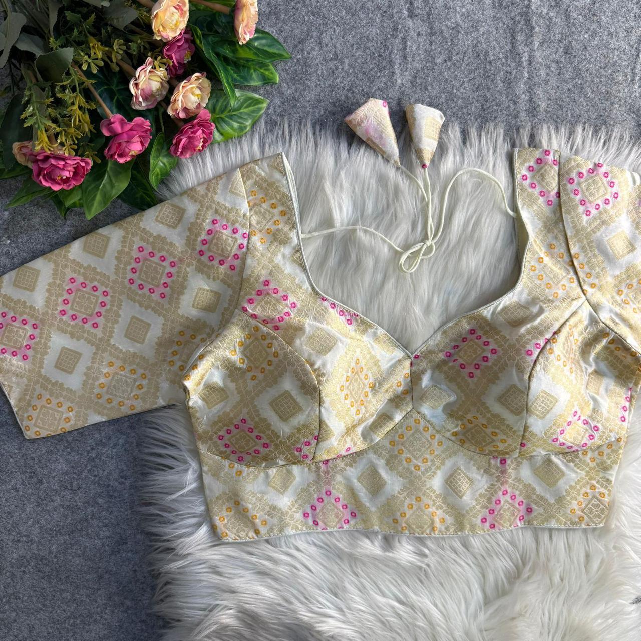 SABYASACHI-STYLE PATODA BANARASI BLOUSE