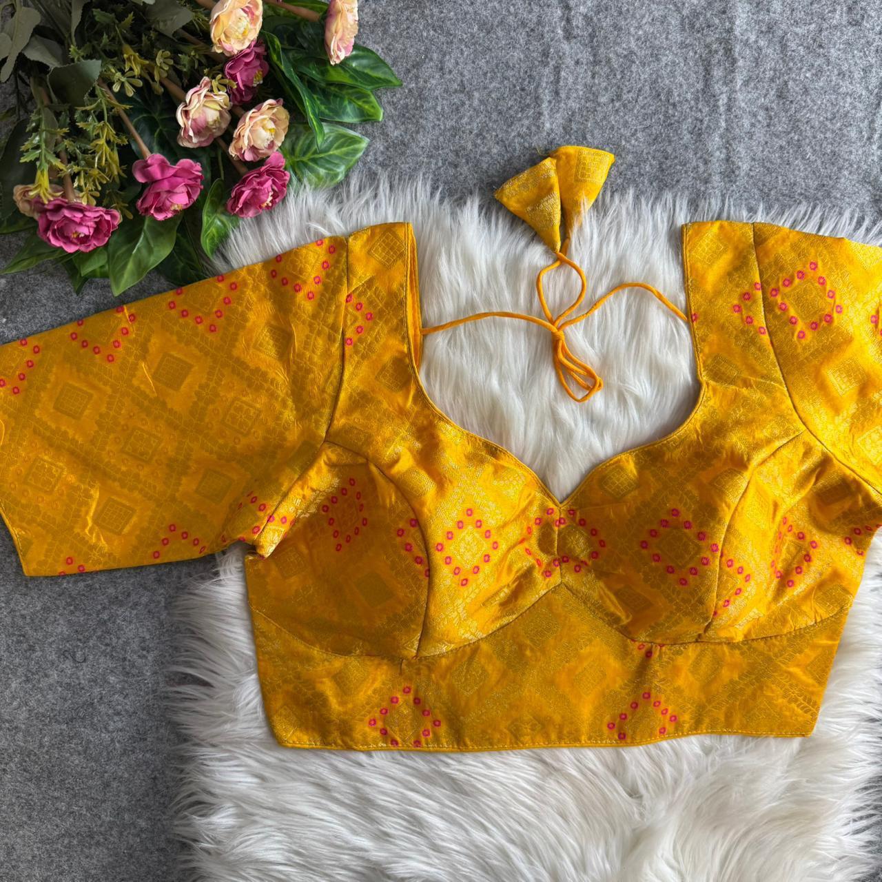 SABYASACHI-STYLE PATODA BANARASI BLOUSE