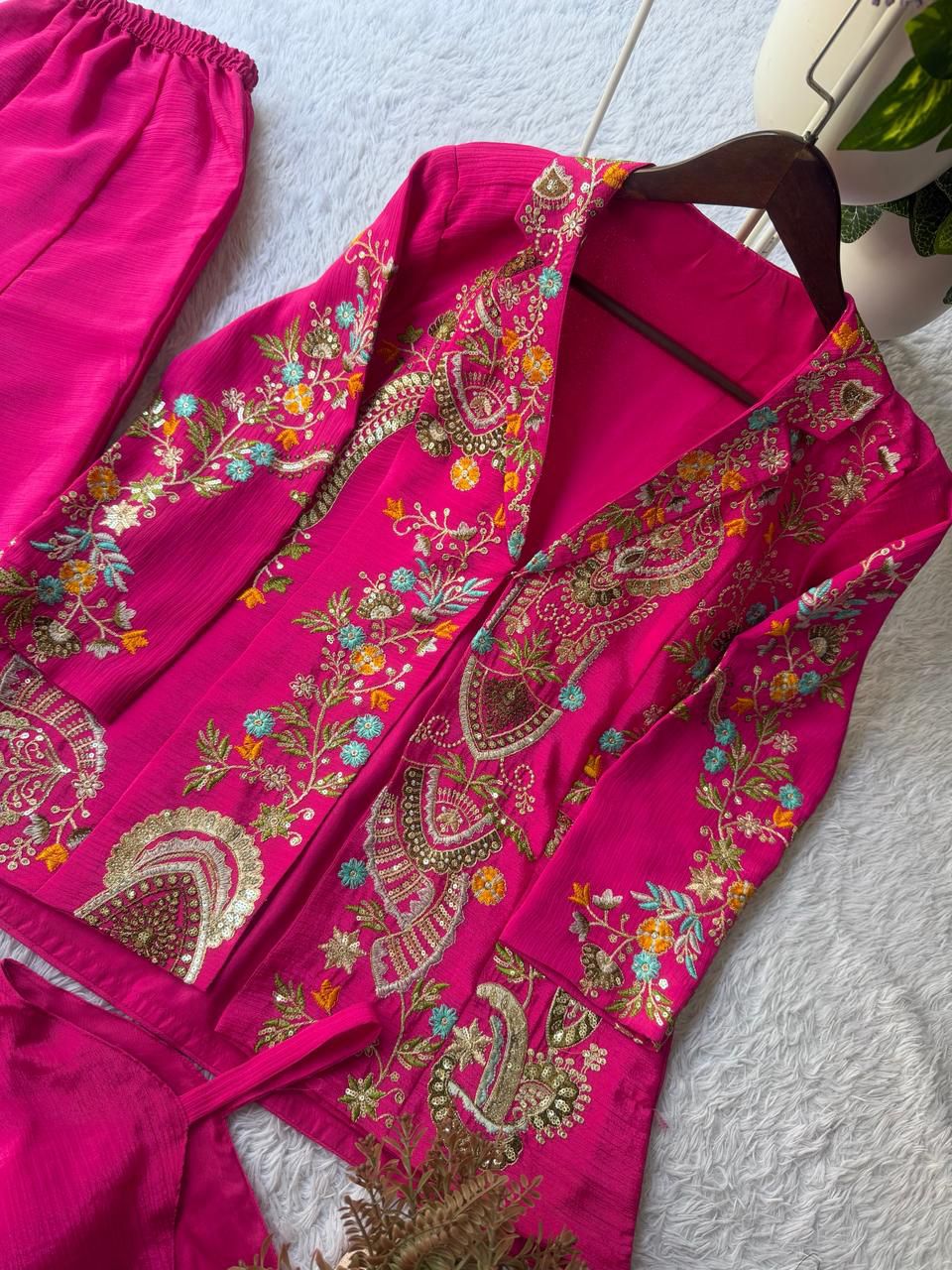 Chinon 3 piece Palazzo Set with Jacket