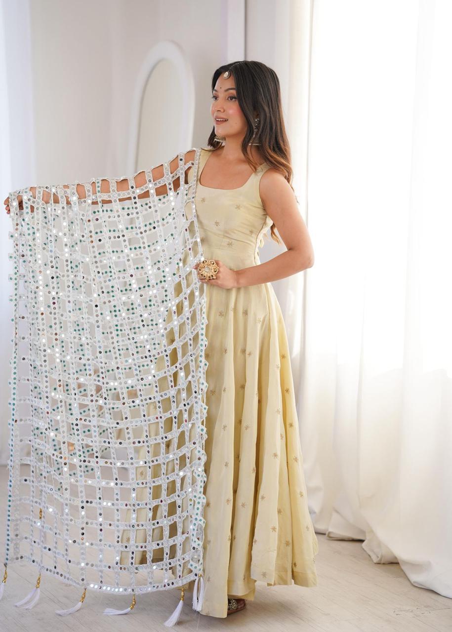 Mirror Work Duppata ✨