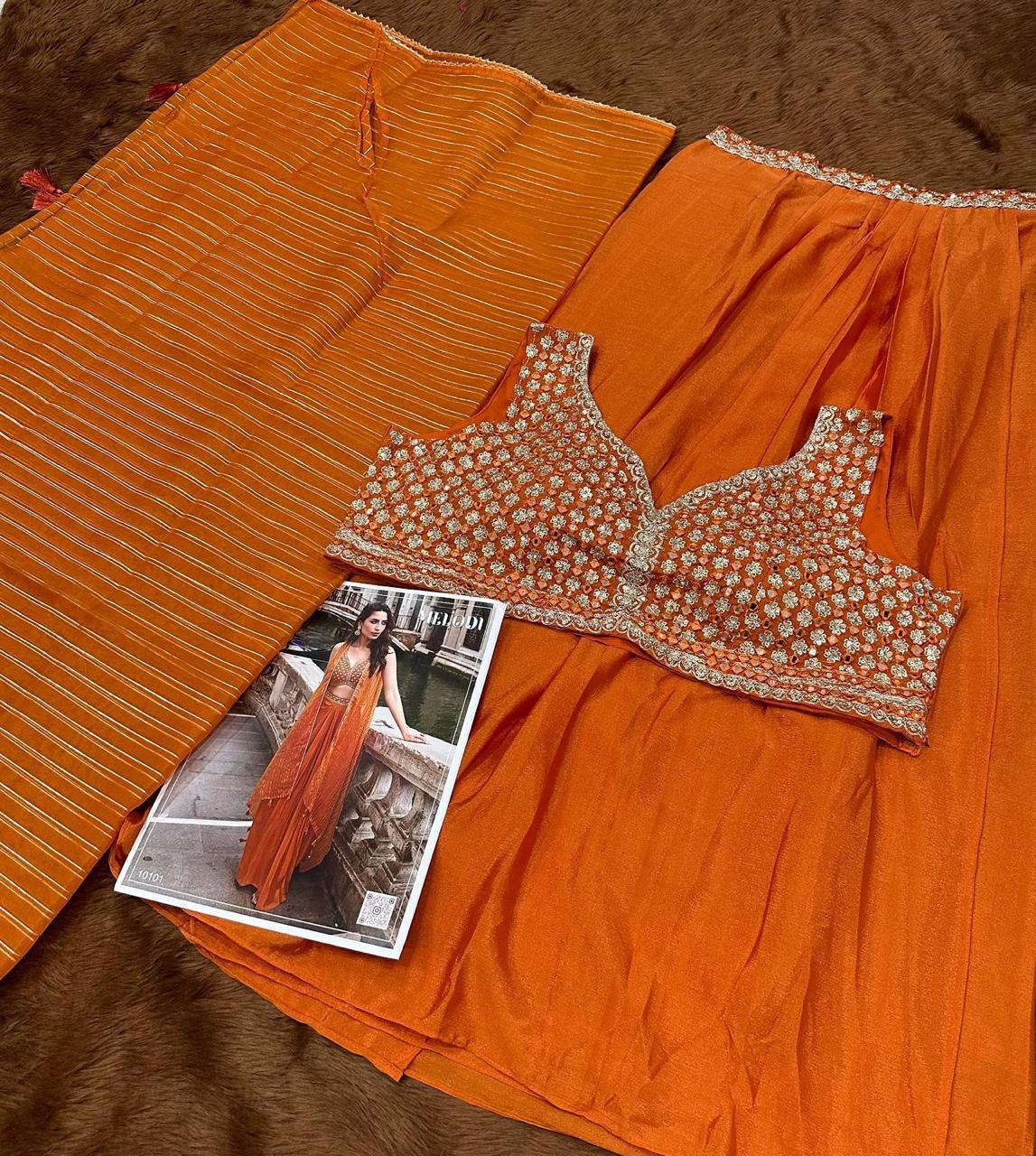 Chinon Indo-Western Set with Shrug Style Duppata