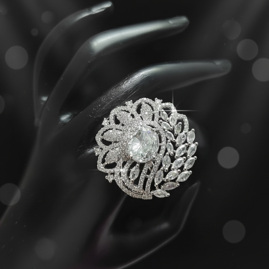 White AD Ring 3224
