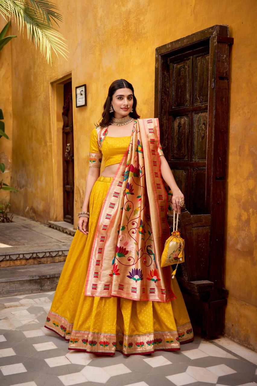 Silk Paithani Lehenga