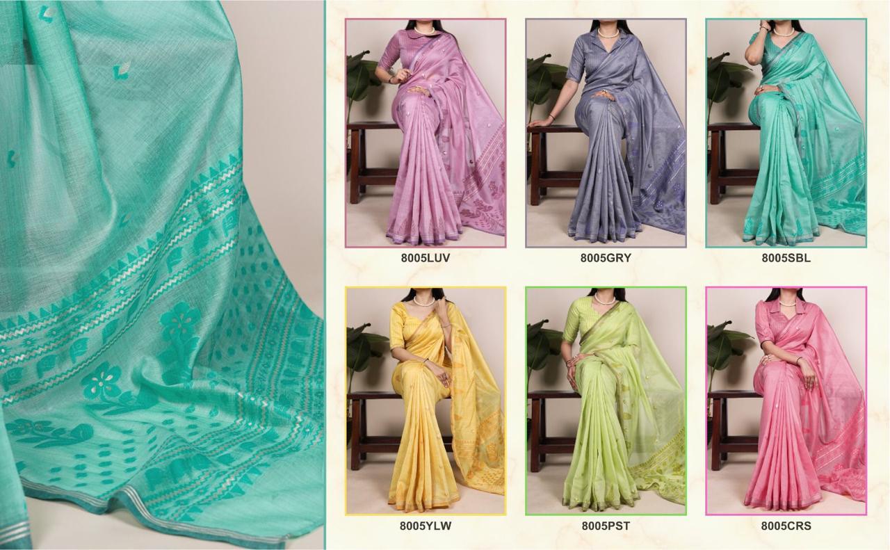 Cotton Silk Zari Weaving Saree