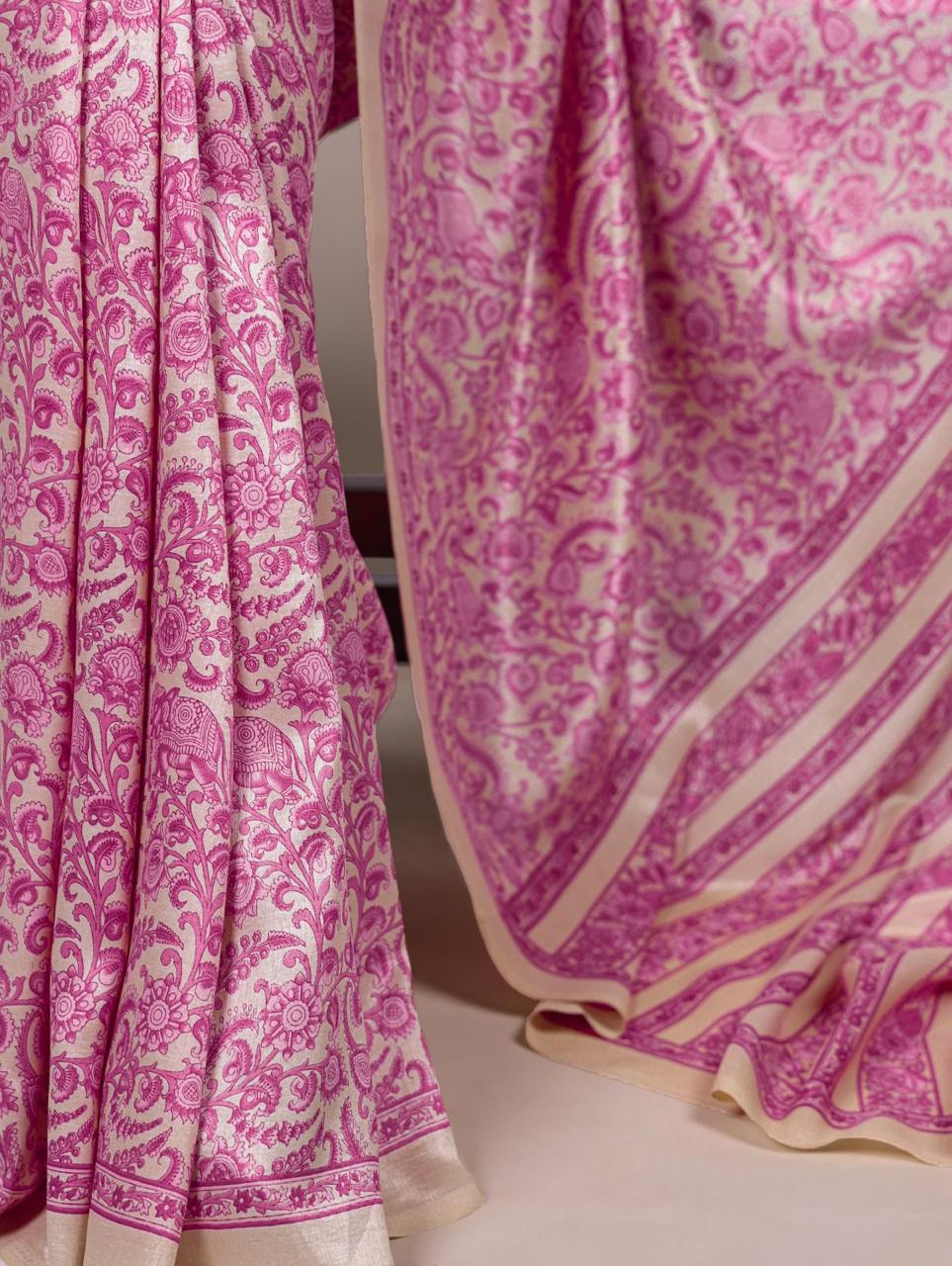 Tussar Silk Printed Saree Collection