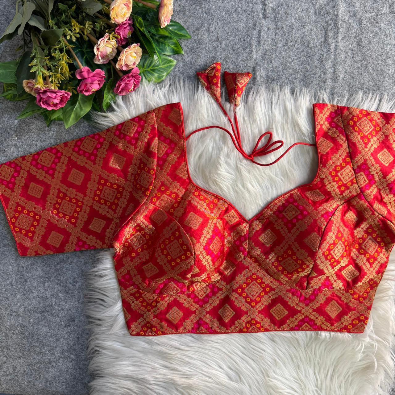 SABYASACHI-STYLE PATODA BANARASI BLOUSE