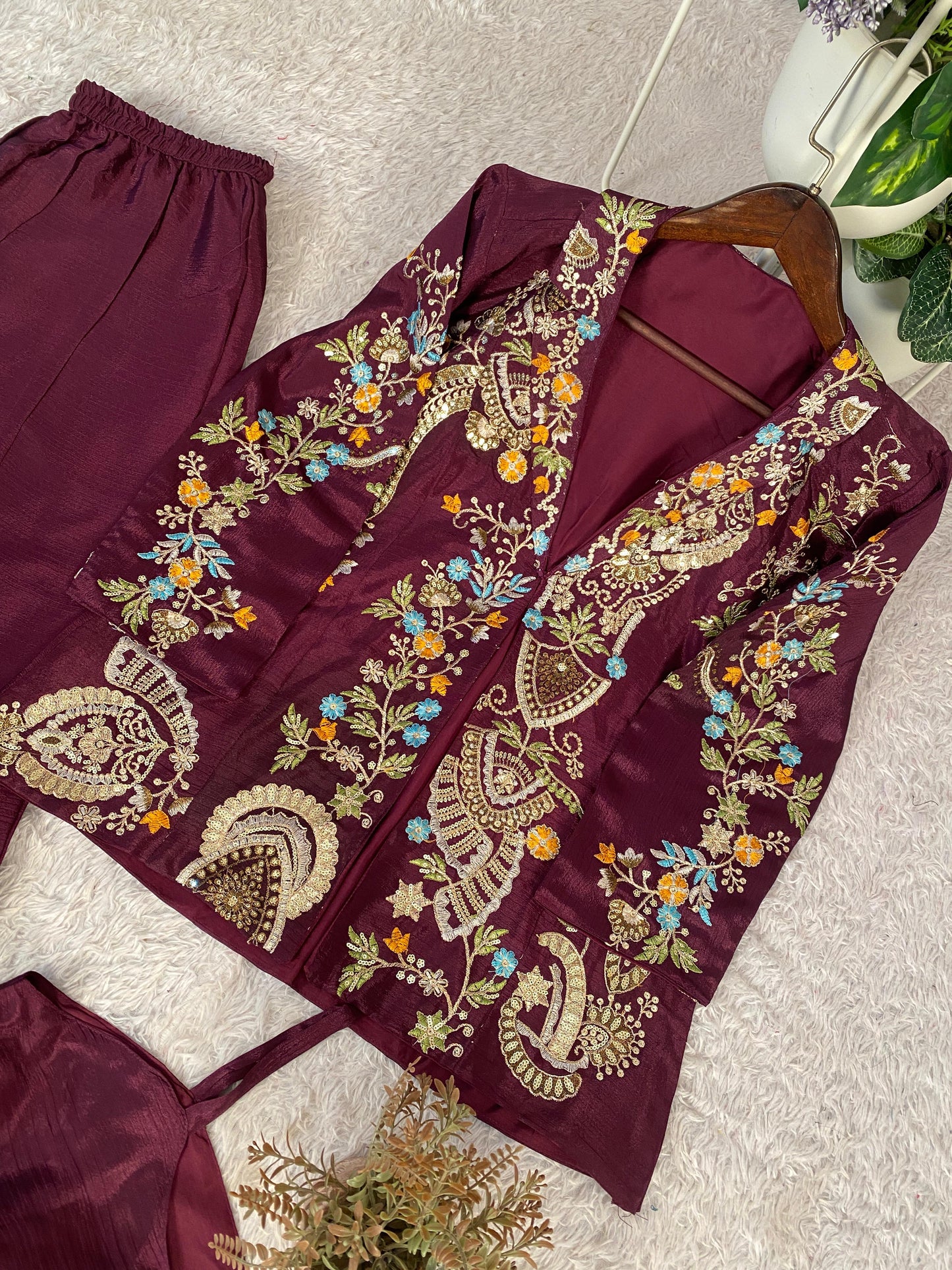 Chinon 3 piece Palazzo Set with Jacket