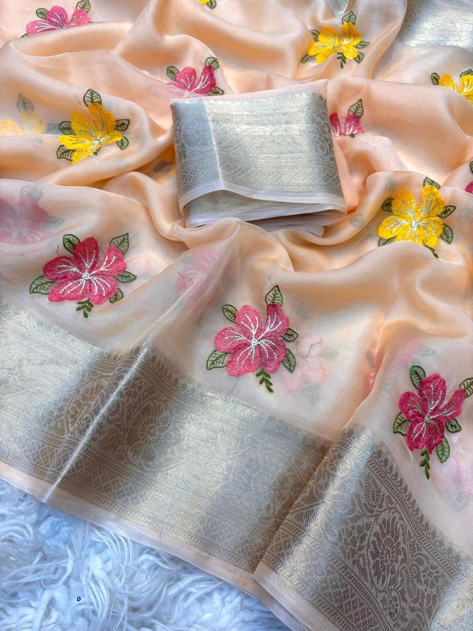 Pure Kanchipuram Organza Saree