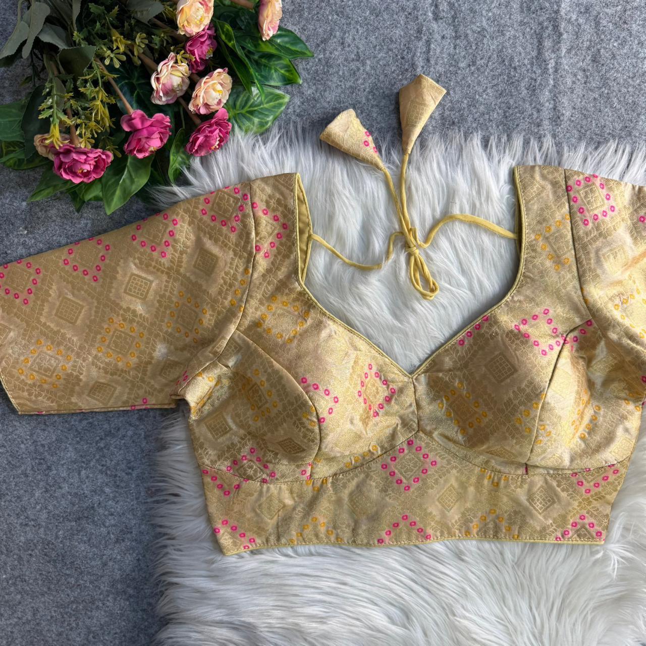 SABYASACHI-STYLE PATODA BANARASI BLOUSE