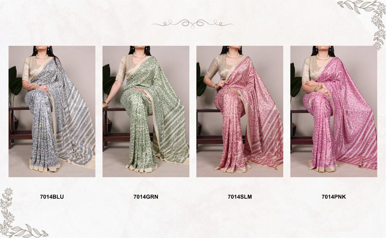 Tussar Silk Printed Saree Collection