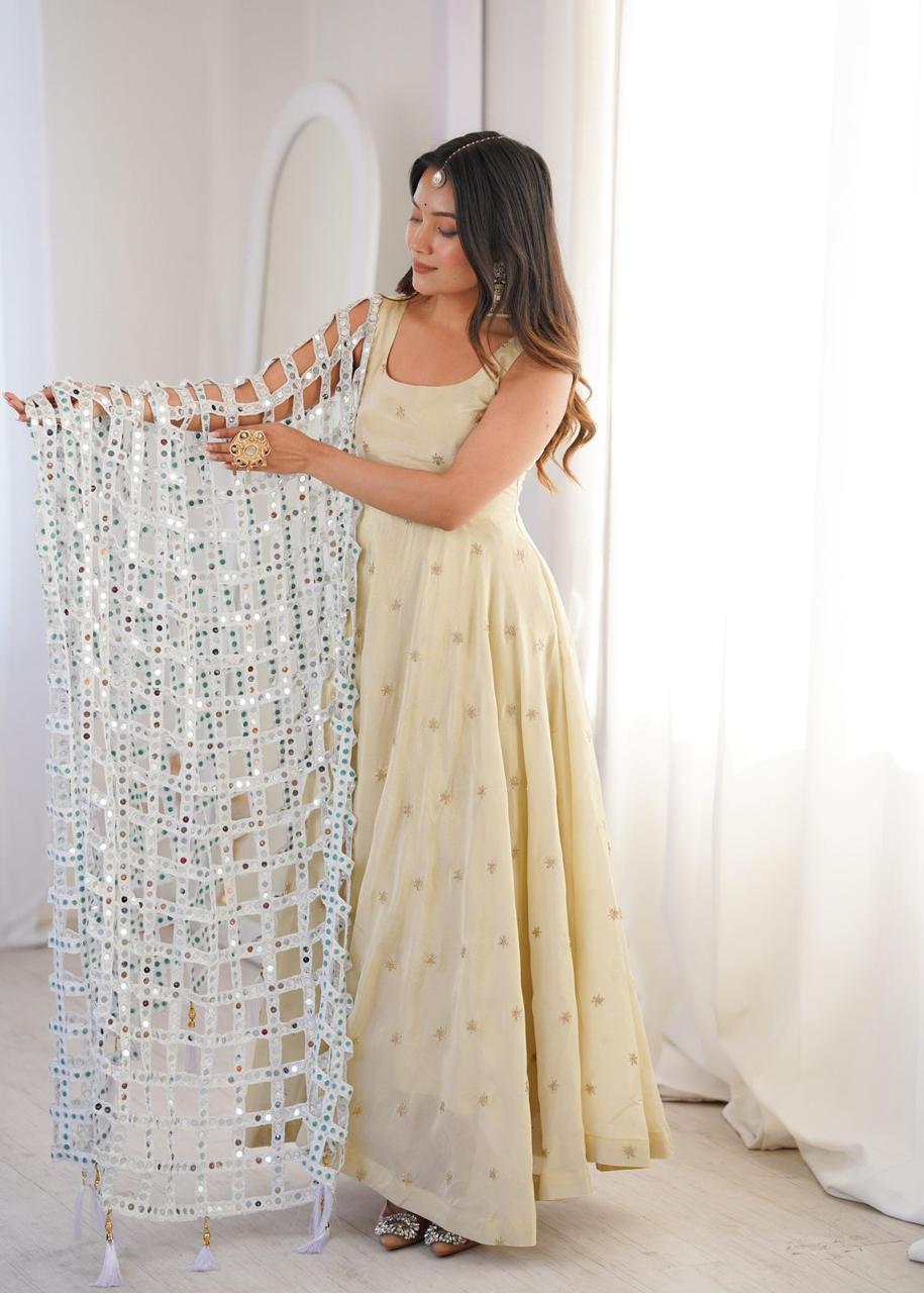 Mirror Work Duppata ✨