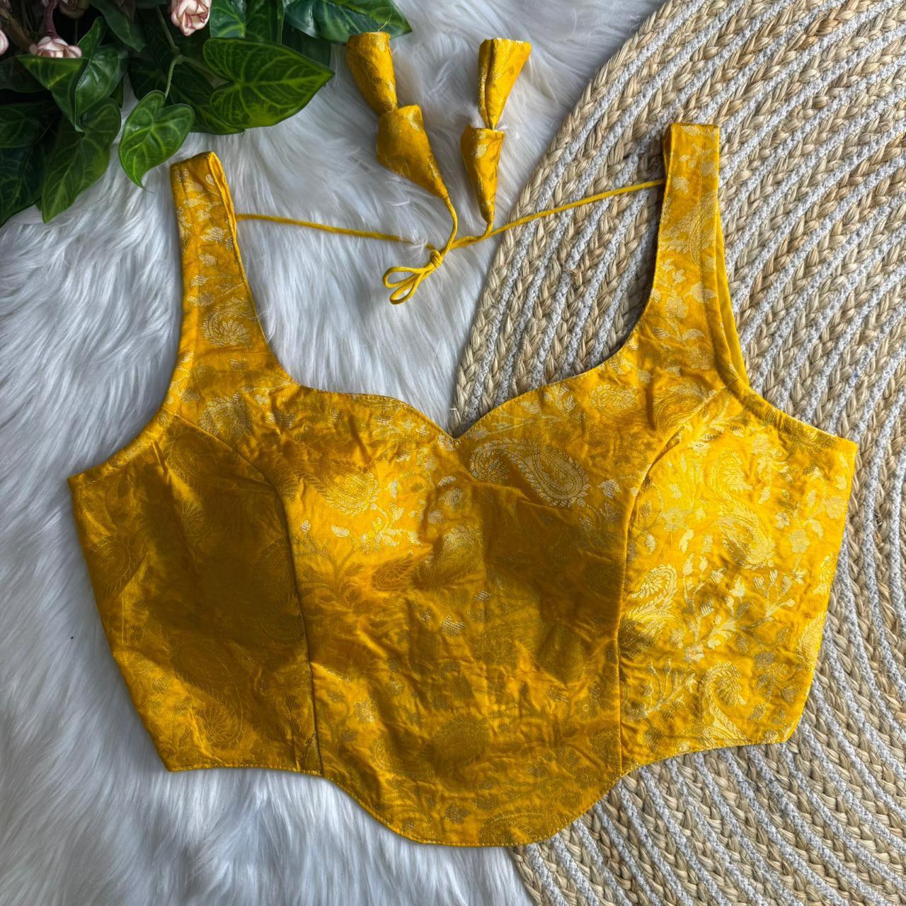 Corset Style Banarasi Blouse