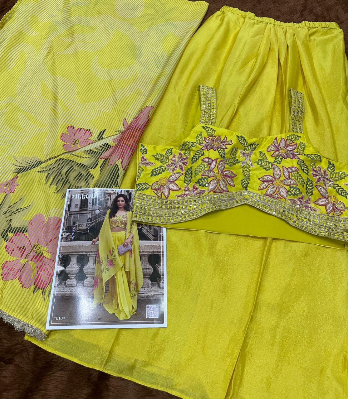 Chinon Indo-Western Set with Shrug Style Duppata