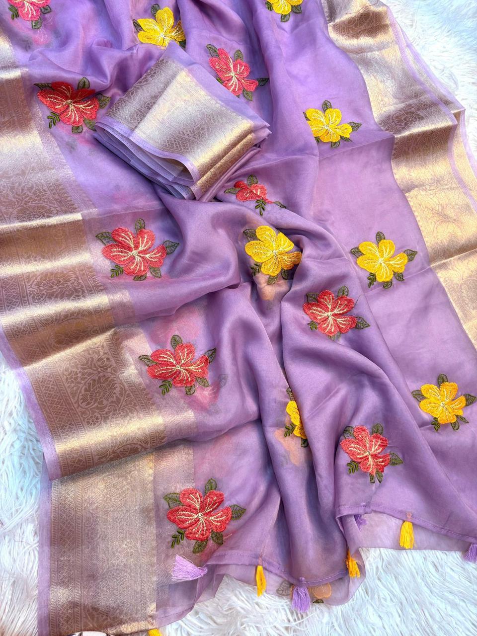 Pure Kanchipuram Organza Saree